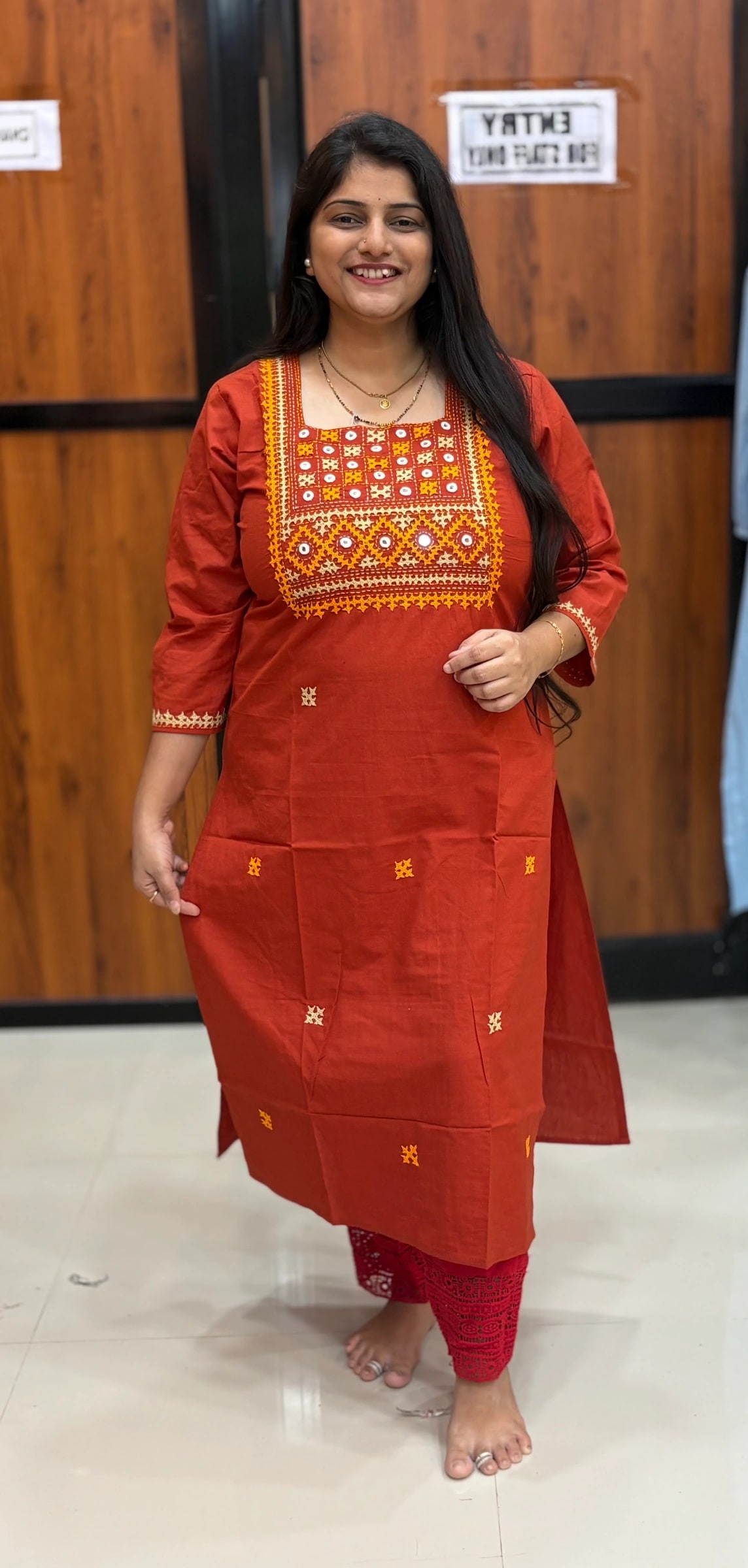 HAND WORK KURTI