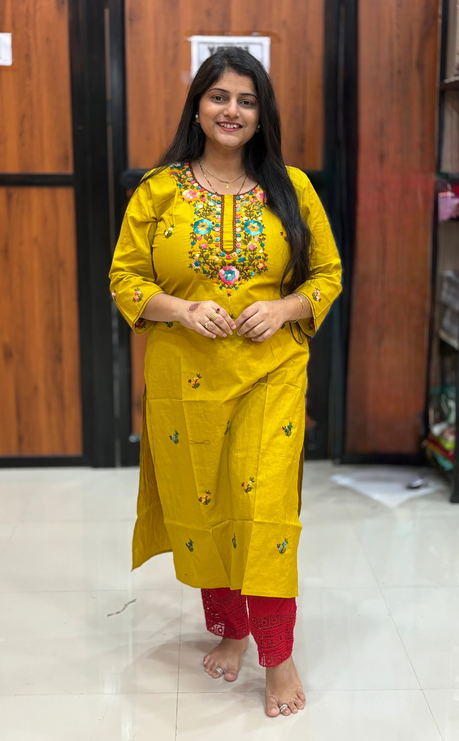 HAND WORK KURTI