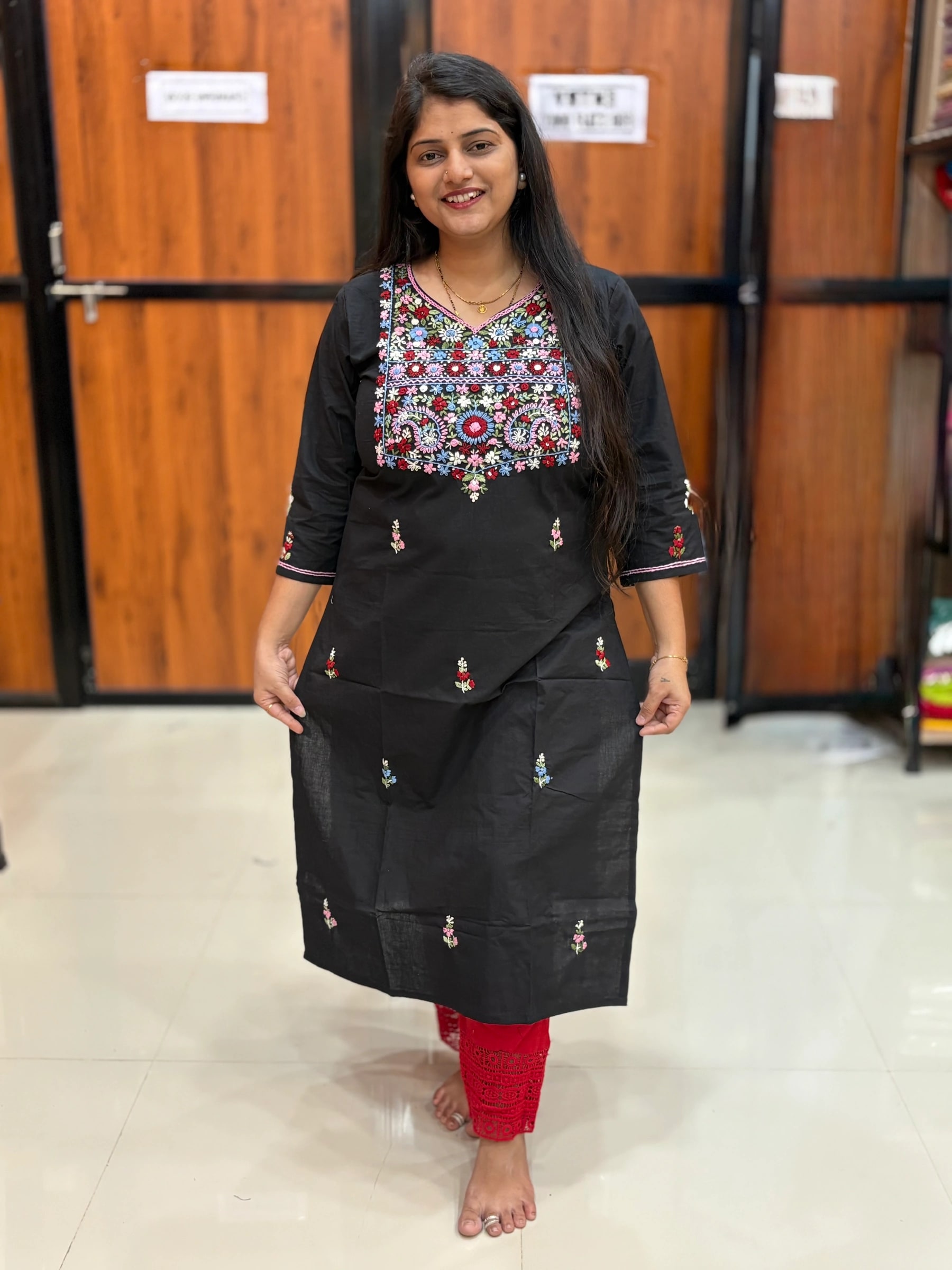 HAND WORK KURTI