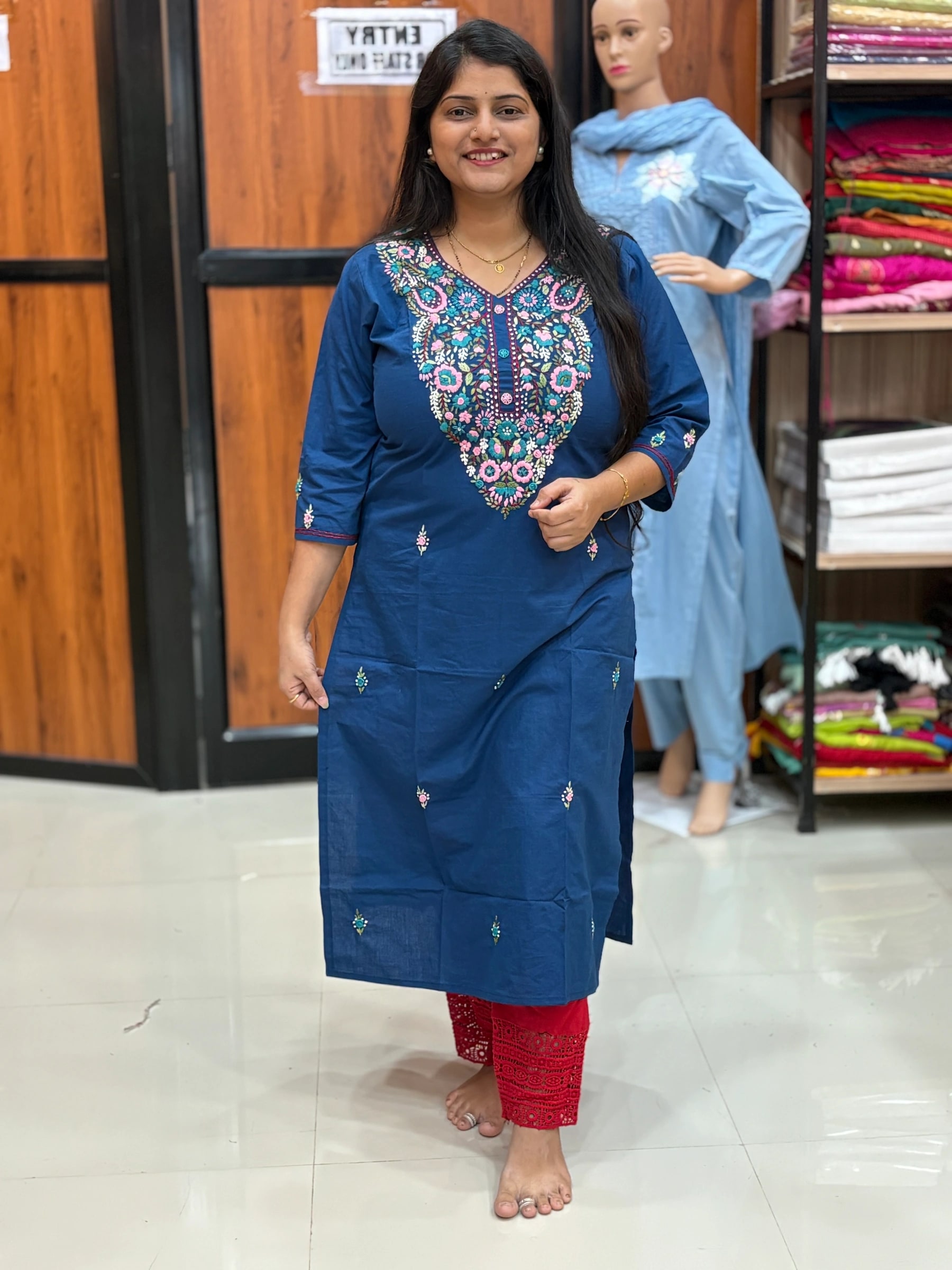 HAND WORK KURTI
