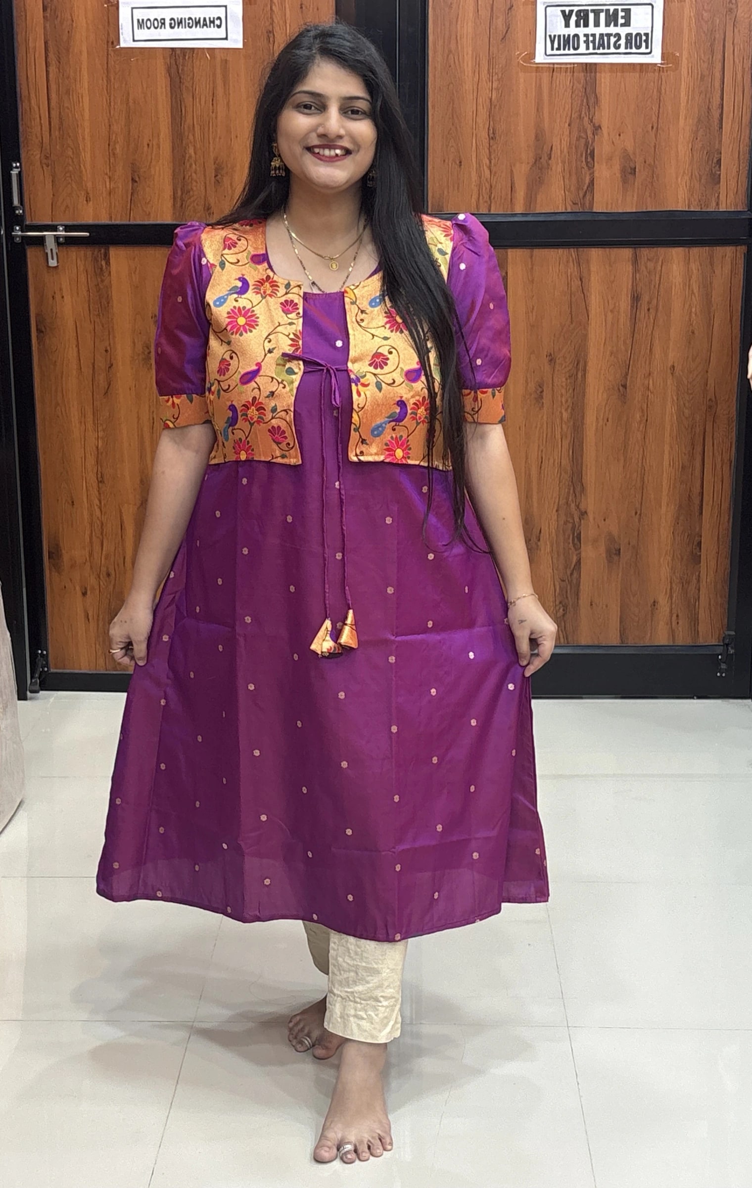 JACKET PAITHANI KURTI