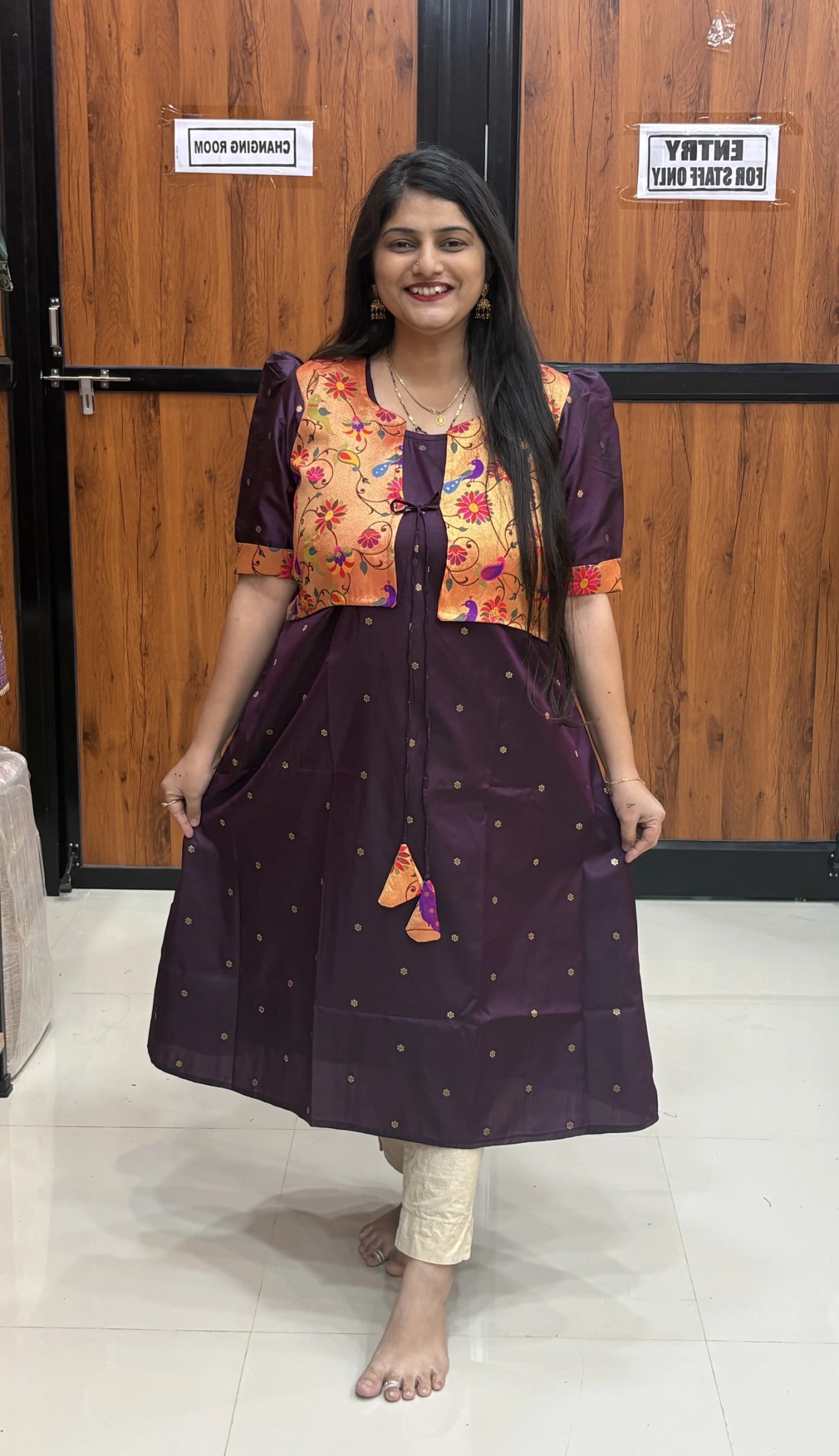 JACKET PAITHANI KURTI