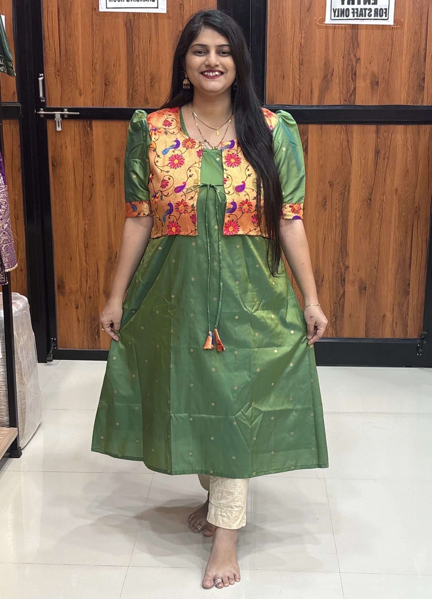 JACKET PAITHANI KURTI
