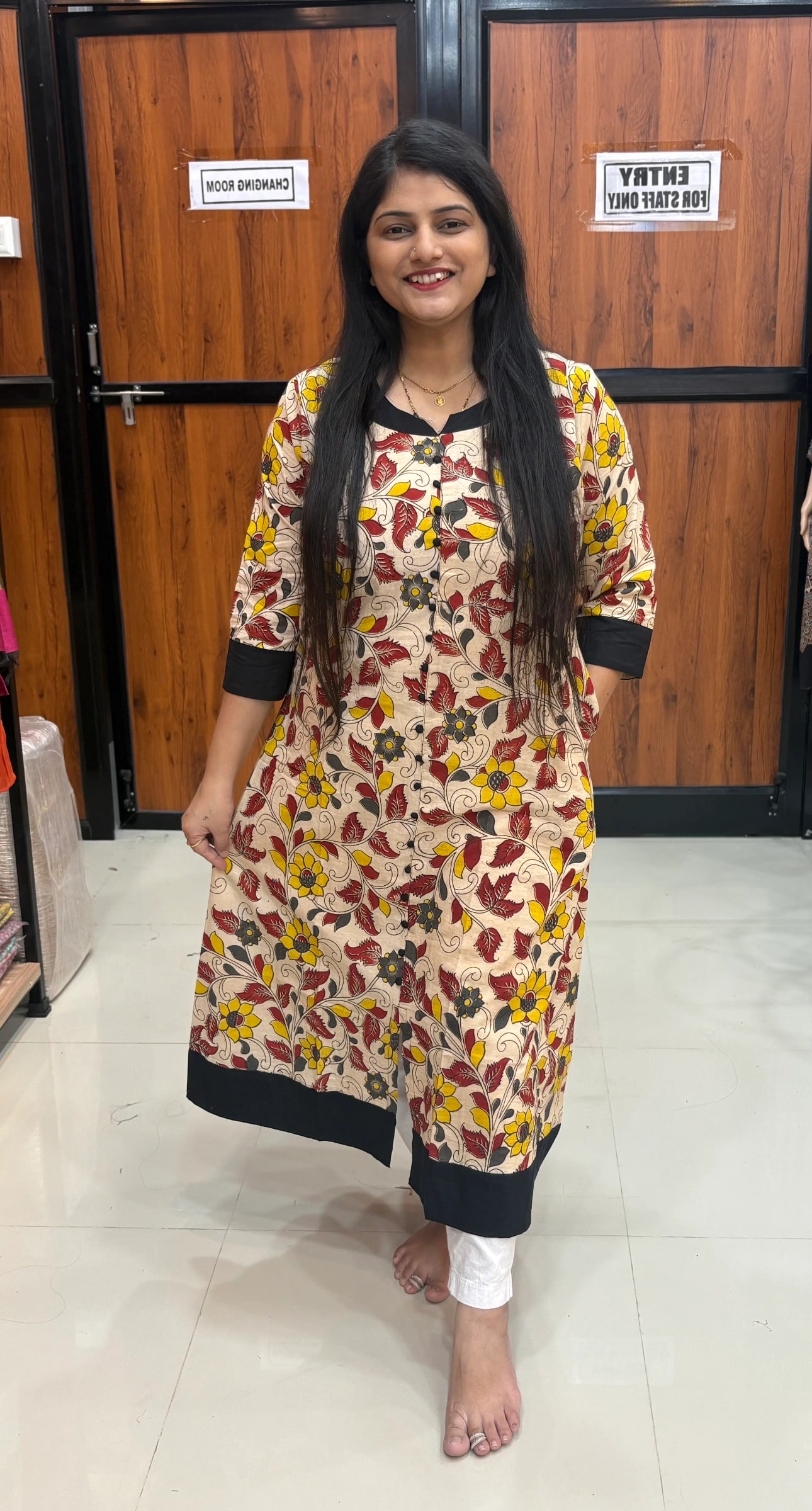 kalmkari kurti