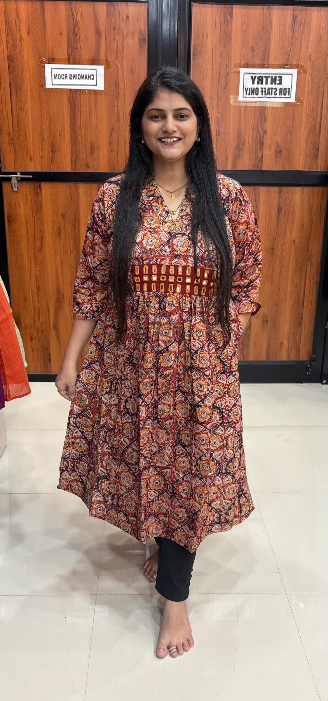 kalmkari kurti