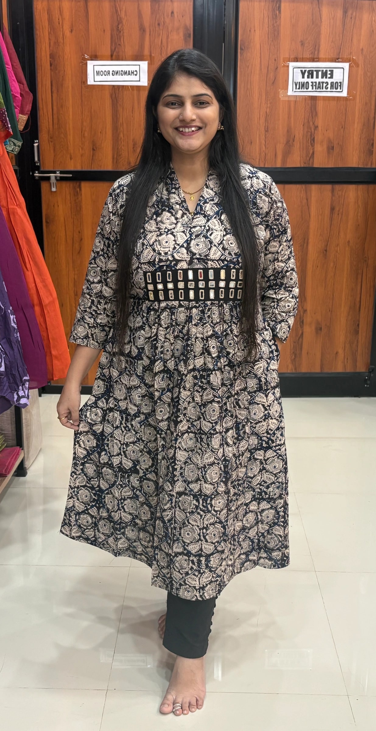 kalmkari kurti