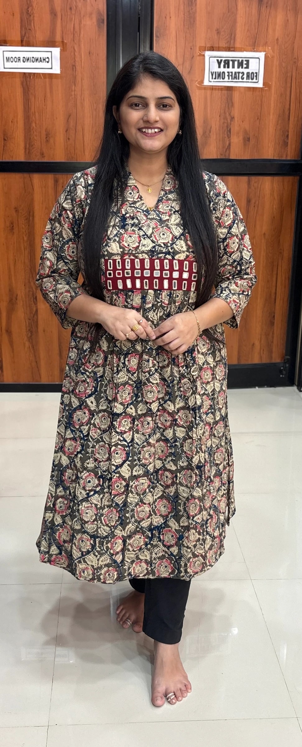 kalmkari kurti